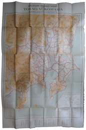 Motor Road Map of Tokyo, Yokohama and Surrounding districts