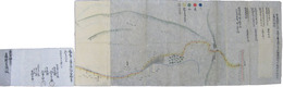 甲斐国津留郡谷村自道志村公有地相州国境迄通路開拓場●麁絵図面控