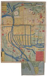 慶應改正摂津大阪全図