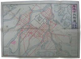 広島市街新図　附厳島市街