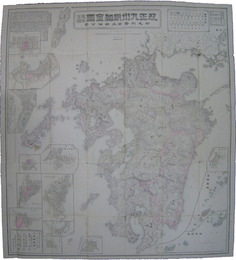改正九州細見全図琉球全図