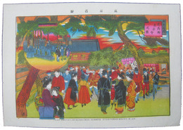 東京名勝　芝高輪泉岳寺之図