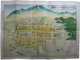 信州中野市街パノラマ地図