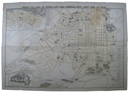 BIRD'S EYE VIEW OF OSAKA CITY AND HARBOUR 〔大阪市及大阪湾鳥瞰図〕