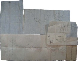 宮崎県児湯郡西米良村大字横野村河ノ口川筋略図