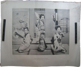 THREE LITTLE MAIDS IN SCHOOL SHINBASHI OSHAKU (DANCING-Girls) AT LESSONS
