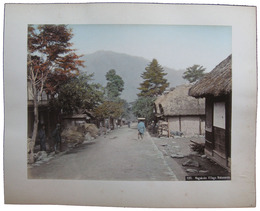 手彩写真　中山道長久保宿