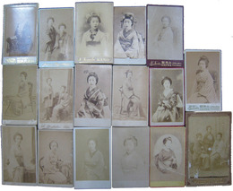 明治期金澤市写真技師撮影　女性手札写真