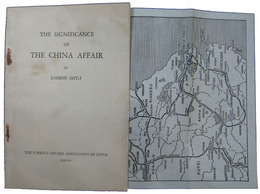 THE SIGNIFICANCE OF CHINA AFFAIR 〔支那事変の意義〕