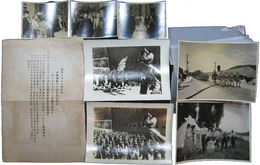 日露戦捷三十週年記念映画「皇国大海軍」撮影中のスナップ