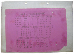 抗日戦争伝単　戦争ハツライ（旅笠道中節）