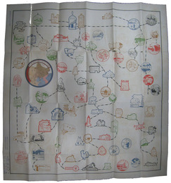 関東州・満洲・北鮮・北支主要地旅行記念スタンプ一覧図