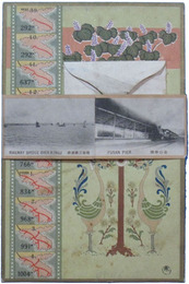 朝鮮総督府鉄道局　鉄道1000マイル突破記念　子持絵葉書