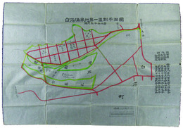 白石温泉第一区割平面図