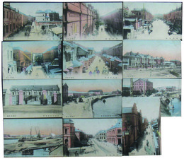 天津手彩絵葉書