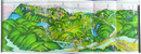 鳥観図　高尾山名所案内図
