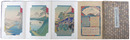 広重画　富士三十六景絵端書帖