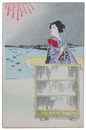 透かし絵葉書　納涼