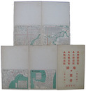 函館・小樽・札幌・旭川　市街地図附葉書