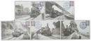 蒸気機関車絵葉書　山陰線鉄道開通紀念