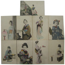 女性絵葉書