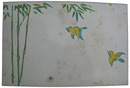 春画透かし絵葉書　竹と小鳥