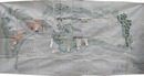 甲州巨摩郡上津金村下津金村組合用水堰并耕地見取絵図