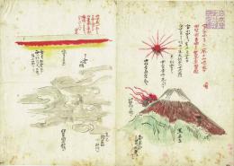 富士山・宝永大噴火記録文書　（全4枚8図版）