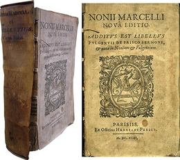 Nonii Marcelli, Nova Editio. Additus est Libellus Fulgentii de Prisco Sermone, & notae in Nonium & Fulgentium