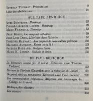Mélanges sur l'œuvre de Paul Bénichou
