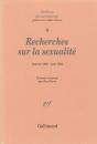 Recherches sur la sexualité. Janvier 1928 – Août 1932