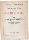 Le comte de Gabalis ou entretiens sur les Sciences secrètes/La critique de Bérénice