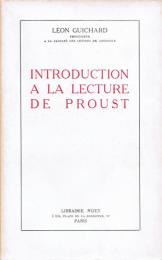 Introduction à la lecture de Proust