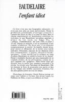 L'enfant idiot―  Honte et révolte chez Charles Baudelaire