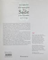 50 lettres du marquis de Sade à sa femme