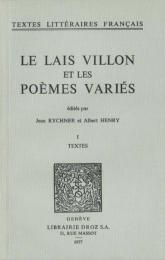 Le Lais Villon et les Poèmes variés
