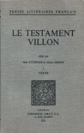 Le Testament Villon