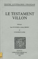 Le Testament Villon