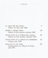 Francis Ponge, cinq fois