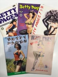 洋書　The Betty Pages #4 The magazine dedicated to tease: Spring 1989 / The Betty Pages #6 All-Photo Issue: 1991 / The Betty Pages #7: 1991 / The Betty Pages #8 Movie and Video Issue: 1992 / The Bette Pages #9 Farewell Issue: 1993　ザ・ベティ・ペイジズ　5冊セット