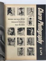 洋雑誌　Charm Photography No.2 1955 / Charm Photography Magazine No.3 1956 / Charm Photography Magazine No.4 1956 / Charm Photography Magazine No.5 1956 / Charm Photography Magazine No.6 1956　ファッション&ガールズフォトマガジン  チャーム・フォトグラフィ 第2号から第6号まで　5冊セット