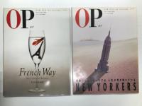 OP オプ 第1号 特集・イタリアが語りかける / 第2号 イギリスの、活力。Very English！ / 第3号 New Yorkers ニューヨークでは、人生の花が咲いている / 第4号 French Way フランスによばれて　4冊セット