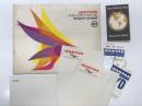 Qantas Far East Route Flight Guide カンタス航空 極東路線フライトガイド、レターセットほか　6点セット