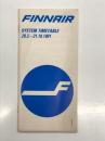 航空時刻表　Finnair System Timetable 29.3-31.10.1981　フィンランド航空 総合時刻表 1981年3月29日-10月31日 夏期運行表