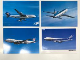 ポストカード　全日空 トライスター / 全日空 ボーイング747SR スーパージャンボ 4種4枚セット