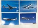 ポストカード　全日空 トライスター / 全日空 ボーイング747SR スーパージャンボ 4種4枚セット