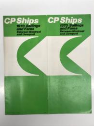 船舶時刻表　CP Ships 1970 Sailings and Fares: Between Montreal and Liverpool　CPシップス: 1970年 航海時刻表・運賃表 モントリオール－リヴァプール間
