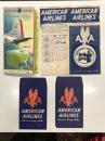 アメリカン航空 1956年 航空時刻表 / 路線マップ / チケットホルダー　4点セット