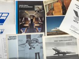 Business Jets FALCON. The New Falcons / Interior decors to suit your preference ほか　ビジネスジェット機 ファルコン関連資料7点セット