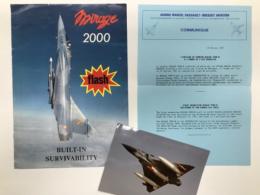 広報資料　Mirage 2000 Flash No.9 Built‑in Survivability　ミラージュ2000-9 機体に組み込まれた生存性